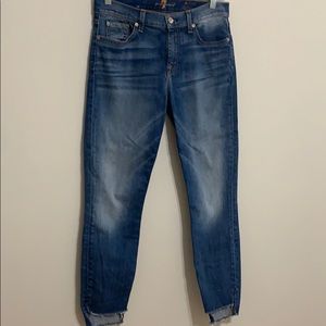 * Step hem  7 for all mankind the ankle skinny jeans